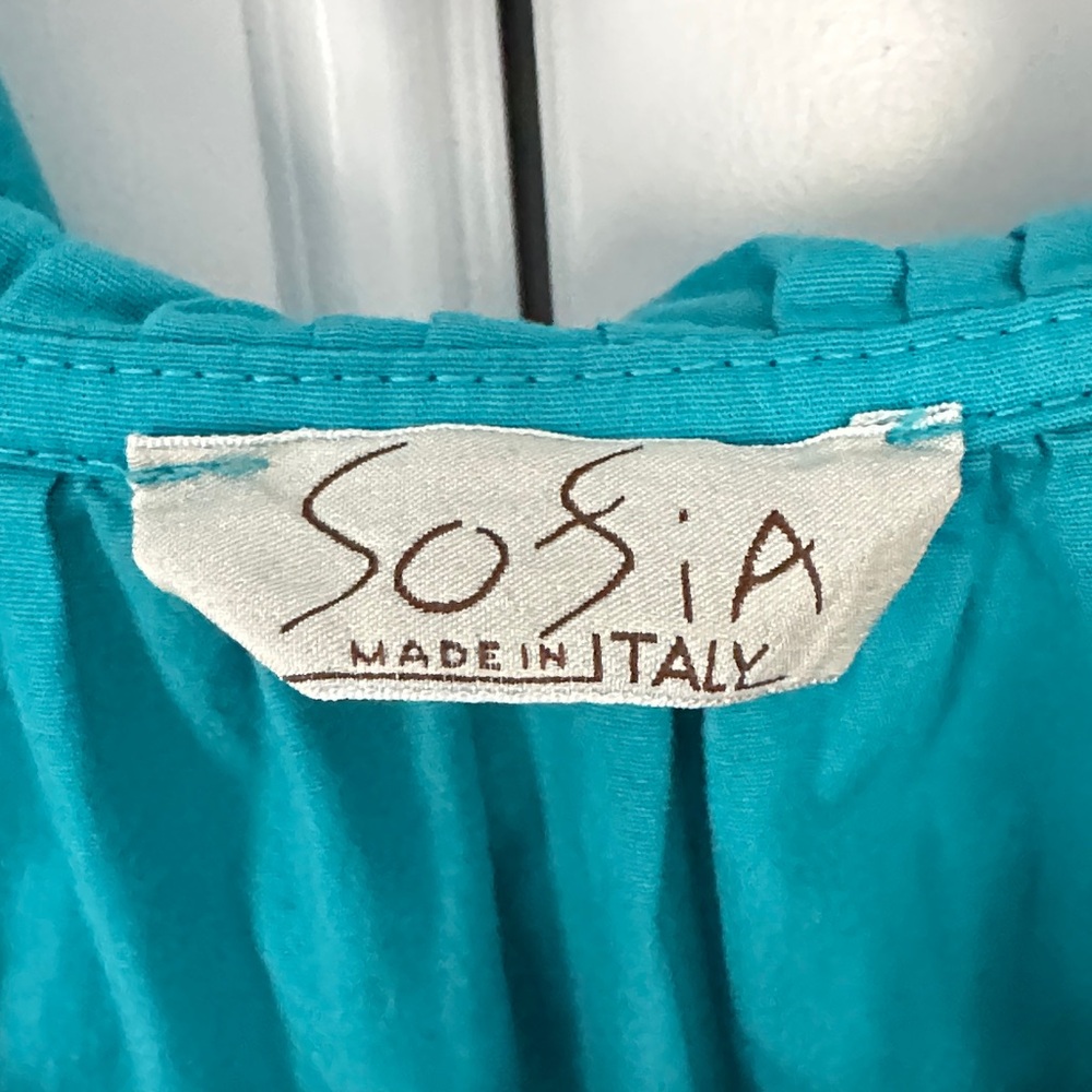 Sofia Made in Italy Teal Top